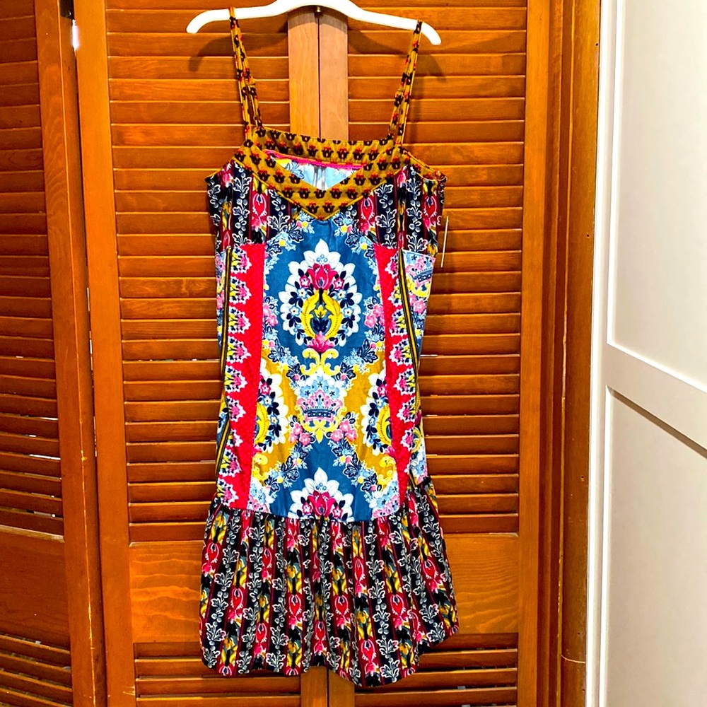 Anthropologie velvet, boho, sundress